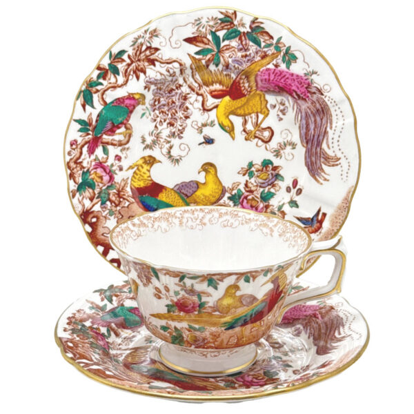 Royal Crown Derby Olde Avesbury Tea Trio 1939 Handle With Ear