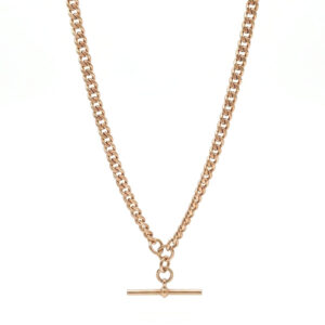 Victorian 9ct Rose Gold Fob Chain With TBar