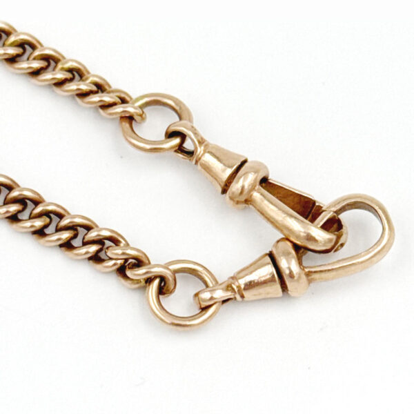 Victorian-9ct-Rose-Gold-Fob-Chain-With-TBar-4 Victorian 9ct Rose Gold Fob Chain With TBar