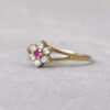 9ct Gold Ruby Cluster Ring
