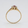 9ct Gold Ruby Cluster Ring