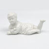 Bisque Glazed Porcelain 20th Century Piano Baby