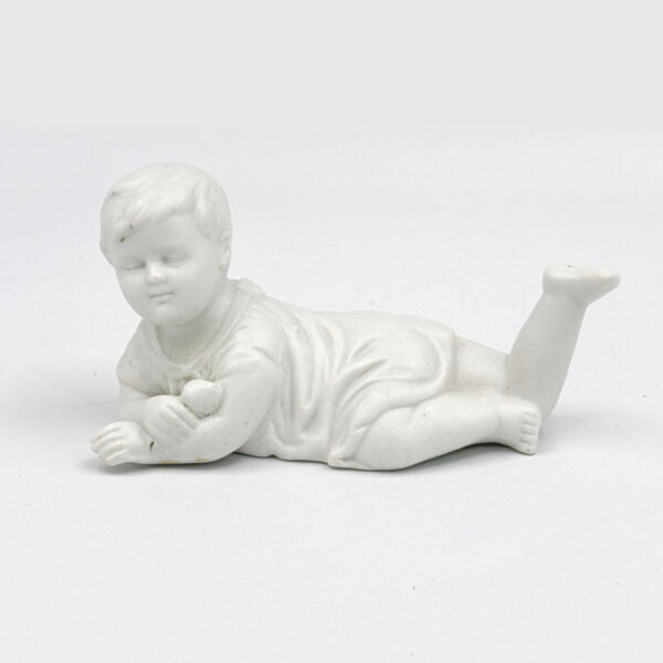 Bisque Glazed Porcelain 20th Century Piano Baby