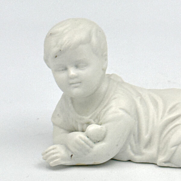 Bisque Glazed Porcelain 20th Century Piano Baby
