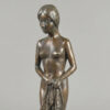 Bronze By H Du Toit Young Girl With A Towel