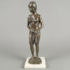 Bronze By H Du Toit Young Girl With A Towel