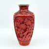 Chinese 20th Century Cinnabar Red Vase
