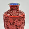 Chinese 20th Century Cinnabar Red Vase