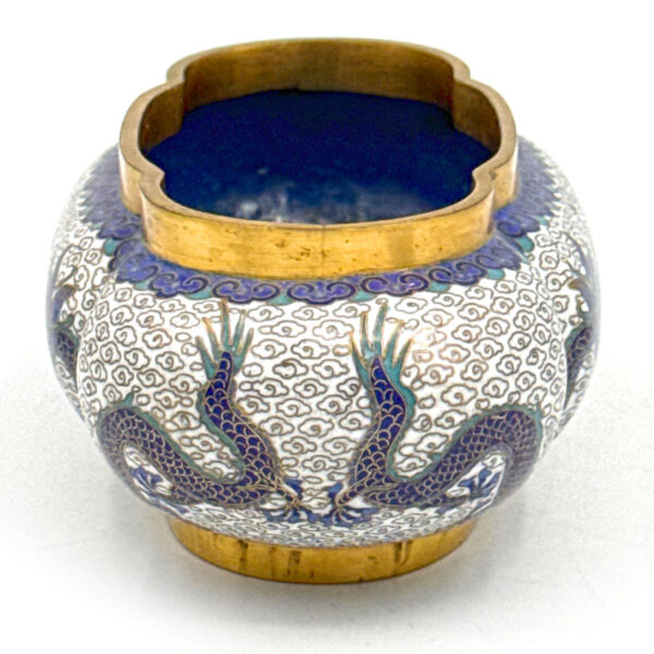 Cloisonné-Enamel-Chinese-Dragon-Incense-Burner-Late-Qing-3 Cloisonné Enamel Chinese Dragon Incense Burner Late Qing