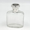 Hallmarked Silver Perfume Bottle With Pique Silver Inlay In Tortoise Shell Birmingham 1911