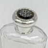 Hallmarked Silver Perfume Bottle With Pique Silver Inlay In Tortoise Shell Birmingham 1911