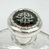 Hallmarked Silver Perfume Bottle With Pique Silver Inlay In Tortoise Shell Birmingham 1911