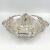 Hallmarked Silver Pierced Star Detail Basket Chester 1905  Haseler Brothers