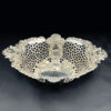 Hallmarked Silver Pierced Star Detail Basket Chester 1905  Haseler Brothers