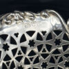 Hallmarked Silver Pierced Star Detail Basket Chester 1905  Haseler Brothers