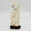 Japanese-Ivorine-Finely-Carved-Figurine-Of-Lady-With-Fan-20th-1 Japanese Ivorine Finely Carved Figurine Of Lady With Fan 20th