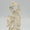 Japanese-Ivorine-Finely-Carved-Figurine-Of-Lady-With-Fan-20th-2 Japanese Ivorine Finely Carved Figurine Of Lady With Fan 20th