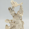 Japanese-Ivorine-Finely-Carved-Figurine-Of-Lady-With-Fan-20th-3 Japanese Ivorine Finely Carved Figurine Of Lady With Fan 20th