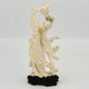 Japanese-Ivorine-Finely-Carved-Figurine-Of-Lady-With-Fan-20th-4 Japanese Ivorine Finely Carved Figurine Of Lady With Fan 20th