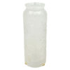 Lalique Clear Crytsal Bougainvillea Frosted Vase