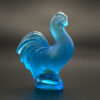 Lalique Creve Couer Blue Crystal Rooster