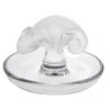 Lalique Frosted And Clear Chameleon Ring Tray