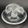 Lalique Frosted And Clear Chameleon Ring Tray