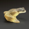 Lalique Rare Champagne Colour Frosted Frog