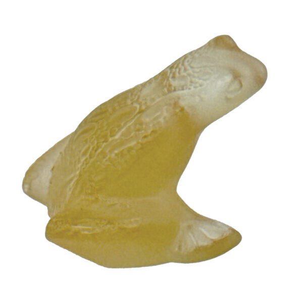 Lalique Rare Champagne Colour Frosted Frog