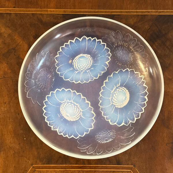 Rene-Lalique-Opalescent-Glass-Bowl-Vernon-Sunflowers-C1928-3 Rene Lalique Opalescent Glass Bowl Vernon Sunflowers C1928