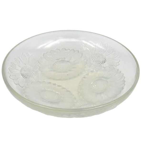 Rene-Lalique-Opalescent-Glass-Bowl-Vernon-Sunflowers-C1928 Rene Lalique Opalescent Glass Bowl Vernon Sunflowers C1928