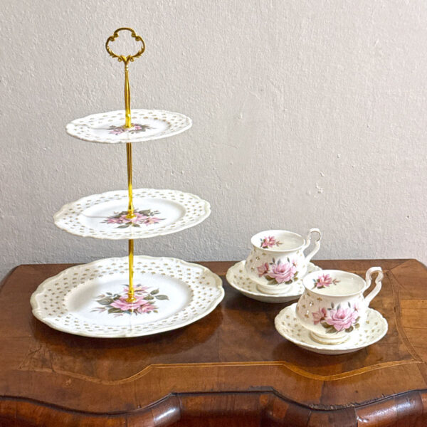 Royal Albert Marie Louise Three Tier Cake Stand