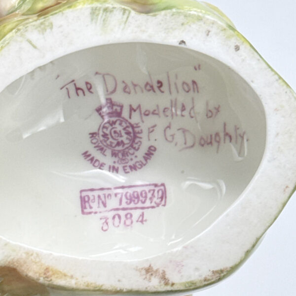 Royal-Worcester-Figurine-Dandelion-3084-4 Royal Worcester Figurine Dandelion 3084