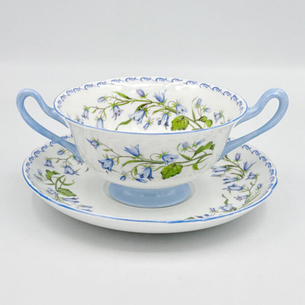 Shelley Harebell 13544 Soup Coupe and Saucer