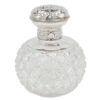 Silver Topped Angel Embossed Perfume Bottle London 1897 William Comyns