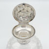 Silver Topped Angel Embossed Perfume Bottle London 1897 William Comyns