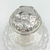 Silver Topped Angel Embossed Perfume Bottle London 1897 William Comyns