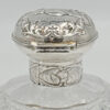 Silver Topped Angel Embossed Perfume Bottle London 1897 William Comyns