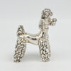Silver Wax Filled Figurine Of A Poodle 20th