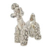 Silver Wax Filled Figurine Of A Poodle 20th