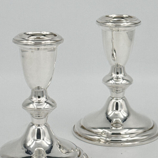 Sterling Silver Reed and Barton Pair Candlesticks