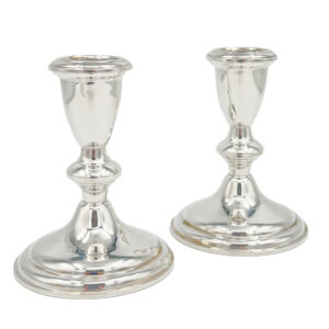 Sterling Silver Reed and Barton Pair Candlesticks