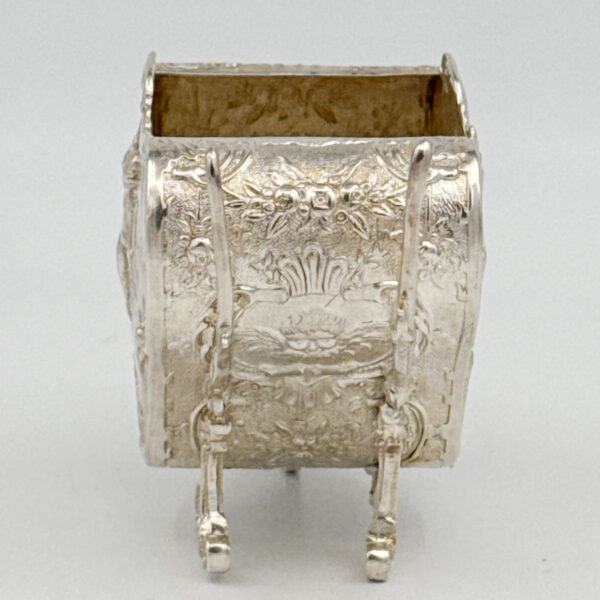 Victorian Hallmarked Silver Wheelbarrow London 1897