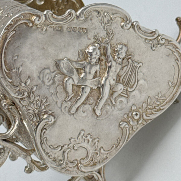 Victorian Hallmarked Silver Wheelbarrow London 1897