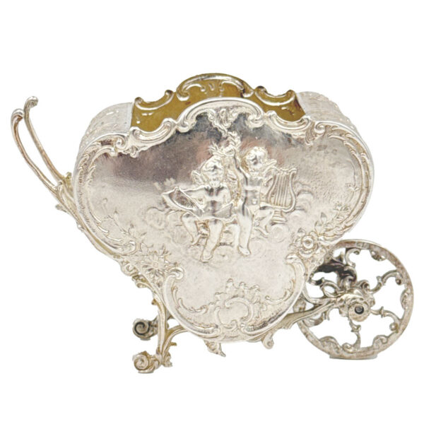 Victorian Hallmarked Silver Wheelbarrow London 1897
