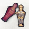 14ct Gold Dutch Mounted Rock Crystal Perfume Bottle Victorian C1890 Boxed