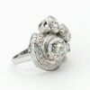 Art Deco 18ct White Gold Diamond Cluster Ring