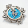 9ct-Gold-Victorian-Remembrance-Brooch-Turquoise-Guilloche-Enamel-and-Diamonds-2 9ct Gold Victorian Remembrance Brooch Turquoise Guilloche Enamel and Diamonds