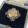 9ct-Gold-Victorian-Remembrance-Brooch-Turquoise-Guilloche-Enamel-and-Diamonds-4 9ct Gold Victorian Remembrance Brooch Turquoise Guilloche Enamel and Diamonds