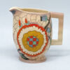 Art Deco Carlton Ware Tube Lined Jug With Stylised Flowers 1930